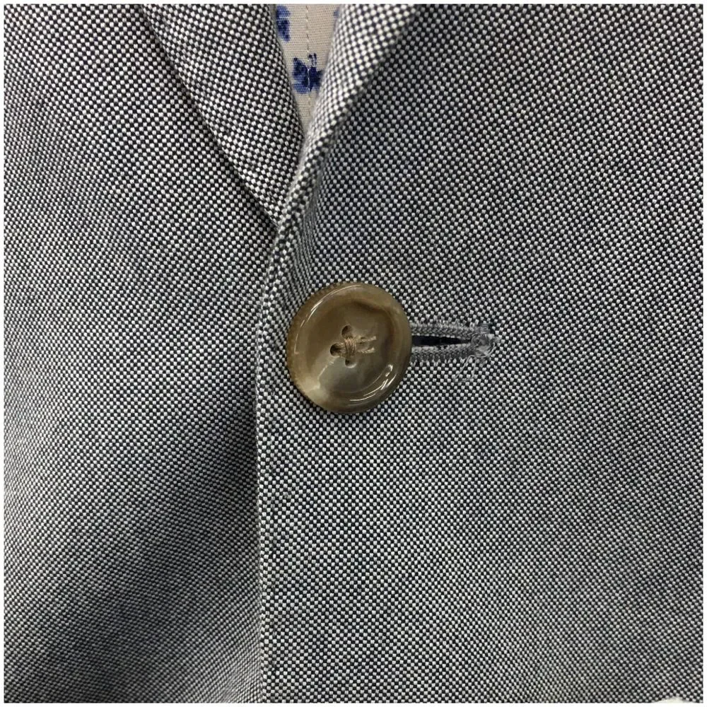 J CREW LUDLOW Mens Blazer Sport Coat Casual‎ Jacket Size 36R Cotton Suit Gray
